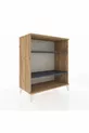 Commode Hyperion 2 étagères Pin-Anthracite