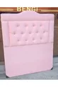 Titre DK Tissu en duvet de poulain pour une personne Couleur rose poudré Fait main