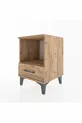 Commode Hyperion à une étagère et un tiroir Pin-Pin