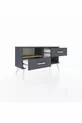 Arges Dressoir Enkele Plank 2 Lade Antraciet- dennen/Antraciet