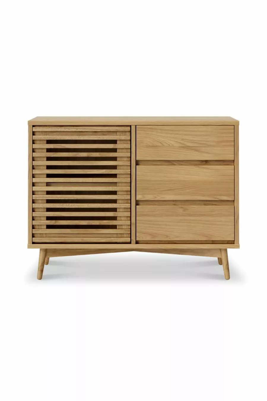 Ligna Natural Wood Console - With Doors and 3 Drawers