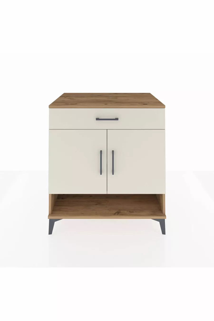 Kronos Dressoir 2 Planken 1 Lade 2 Deuren Den-Hout & Marmer