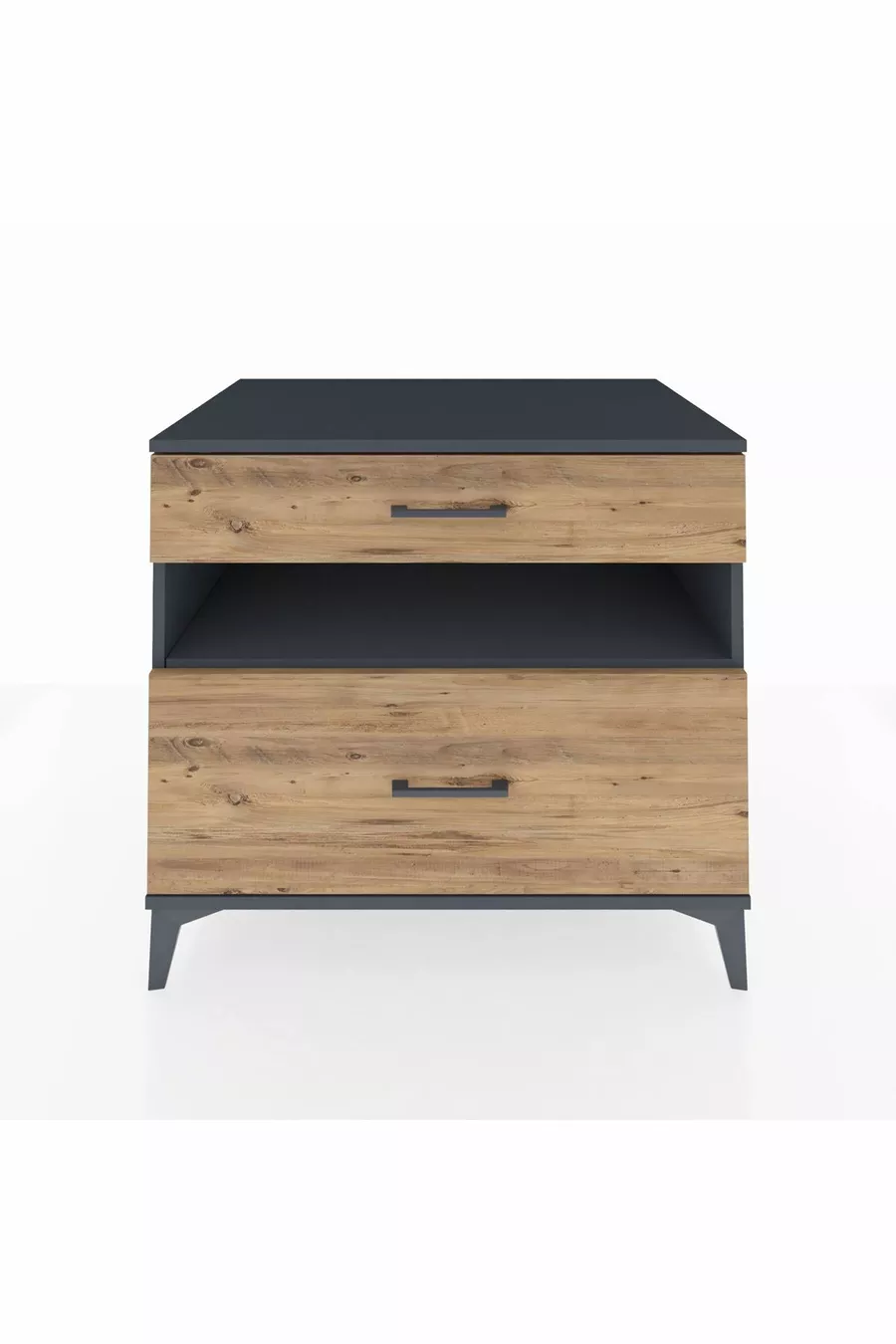 Kronos Dressoir Enkel Plank 2 Laden Antraciet-Den