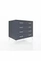 Commode Kronos 8 tiroirs Anthracite-Anthracite