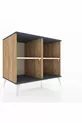 Commode Kronos à 2 étagères Pin-Anthracite/Gris clair