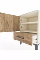 Arges Komode met 2 Planken en 1 Deur in Agaatkleur-Pine