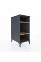 Kronos Nightstand 2-Shelf Anthracite-Pine