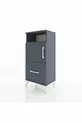 Arges Cabinet with 2 Shelves, 1 Drawer, 2 Doors, Anthracite-Anthracite