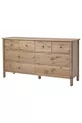 Commode à 8 tiroirs, gris-brun, cm
