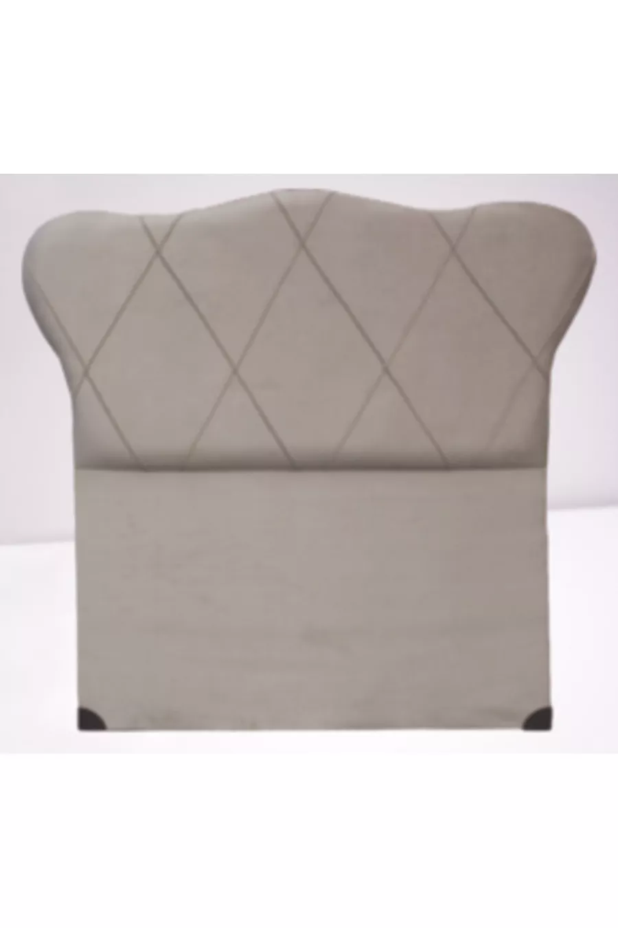 Testata Modello ALC GONDOL Cm Capitonné Baby Face Tessuto Rivestimento Crema Fatta a Mano