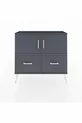 Arges Kast 2 Planken 2 Lade 2 Deuren Antraciet-Antraciet