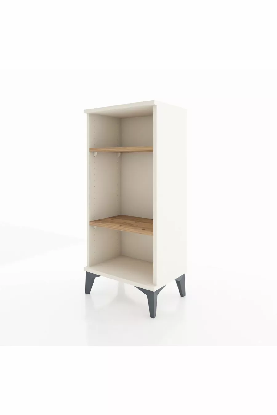 Arges Commode 2-Shelf Moonstone-Pine
