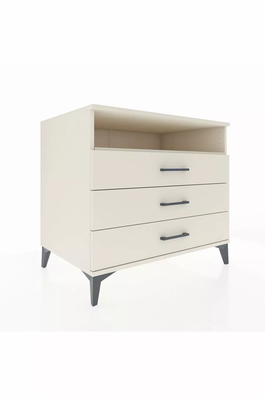 Kronos Dressoir Enkel Rek 3 Laden Zandsteen-Zandsteen