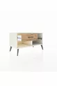 Hyperion Dresser Single Shelf Single Drawer Moonstone-Anthracite/Pine