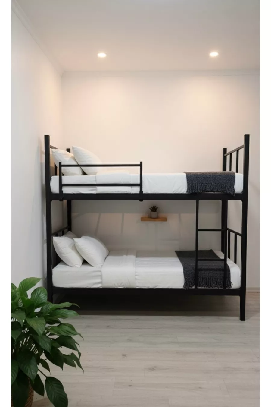 Modern Etagenbett, Sonnen-Etagenbett, Metall-Etagenbett, Abnehmbar, Cm Schwarzes Etagenbett