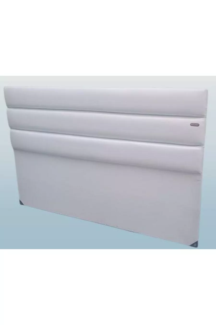 Titel DK Doppelbett Künstliches Leder Stoff Modell Weiß Farbe Handgemacht