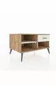 Commode Kronos à une étagère et un tiroir, en pin-pierre d'orme