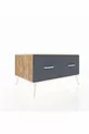 Commode Kronos 2 tiroirs Pin-Achat/Anthracite