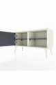 Arges Dresser with 2 Shelves and Single Door Moonstone-Anthracite