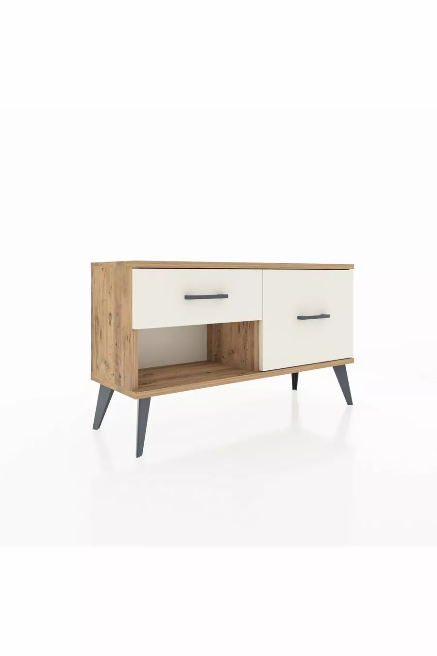 Commode Arges 2 tiroirs Pin-Pin / Pierre de lune