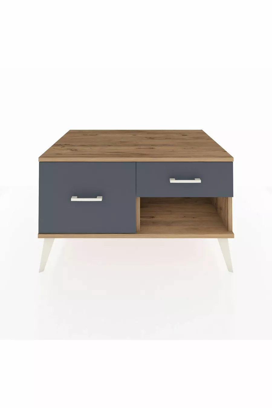 Commode Kronos 2 tiroirs Pin-Pin/Anthracite