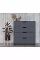 Commode Efes à 4 tiroirs Anthracite
