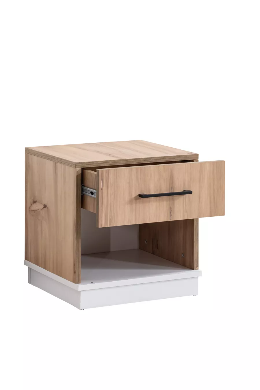 Chambre d'enfant Efes Armoire 3 Portes, Lit, Bureau, Commode, Table de Chevet Noyer Crème