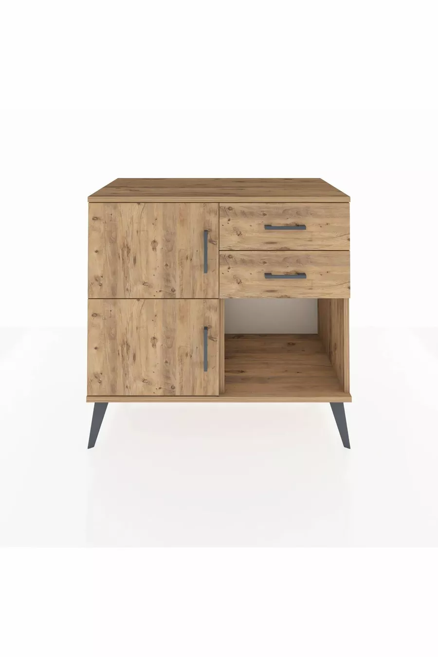 Hyperion Kommode Ein Regal 2 Schubladen 2 Türen Kiefer-Kiefer