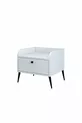 Table de chevet moderne blanche - % MDF