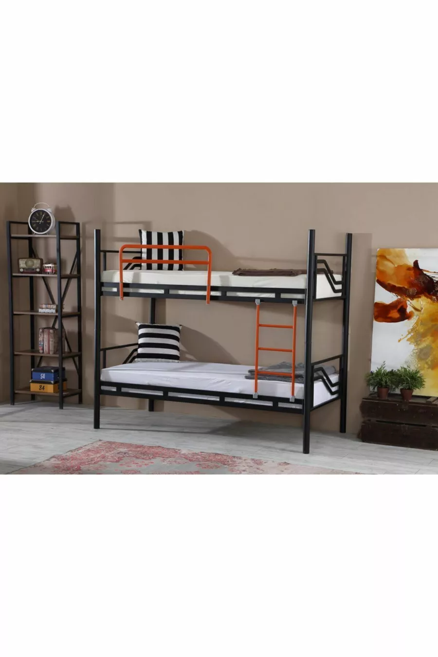 Solid Ranza Jongenskamer Metaal Stapelbed en Bedframe