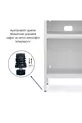 Pera Commode Étagère Ouverte, 5 x x cm - 9 Options de Couleurs Disponibles
