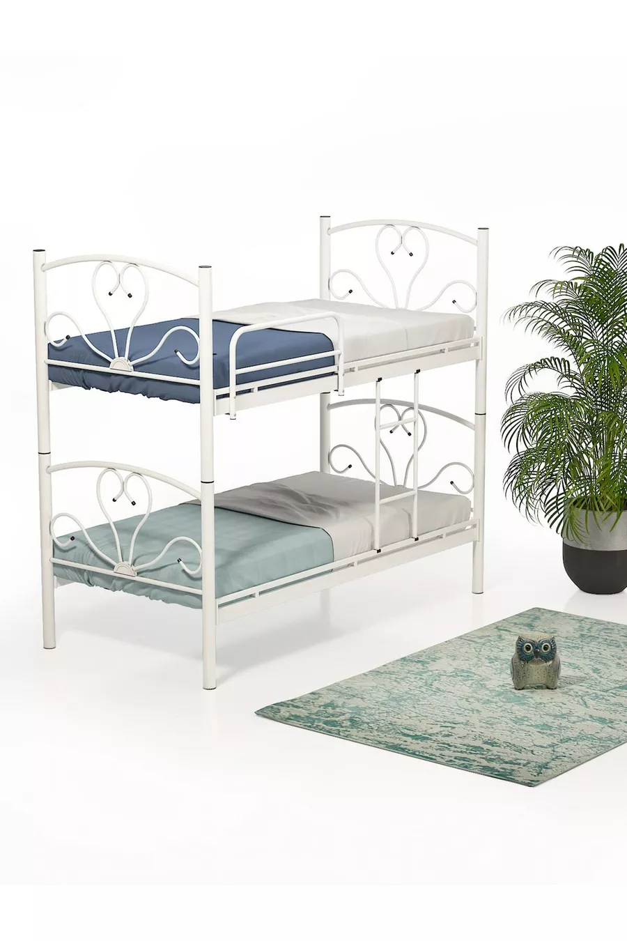 Lits superposés Lit en métal et cadre de lit (SANS MATELAS)