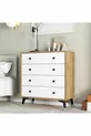 KALE DRESSER BASKET-WHITE 4 DRAWERS
