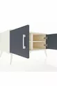 Commode Kronos 2 étagères 2 portes Pierre de lune-Anthracite/Pierre de lune