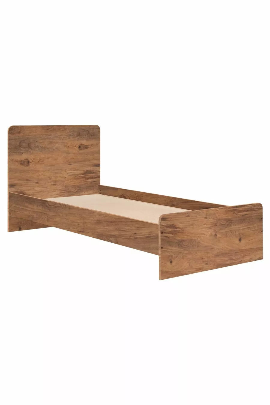 Stapelbed, Aura Stapelbed met Bedbank en 3-Deurs Kast, Donkere Walnoot