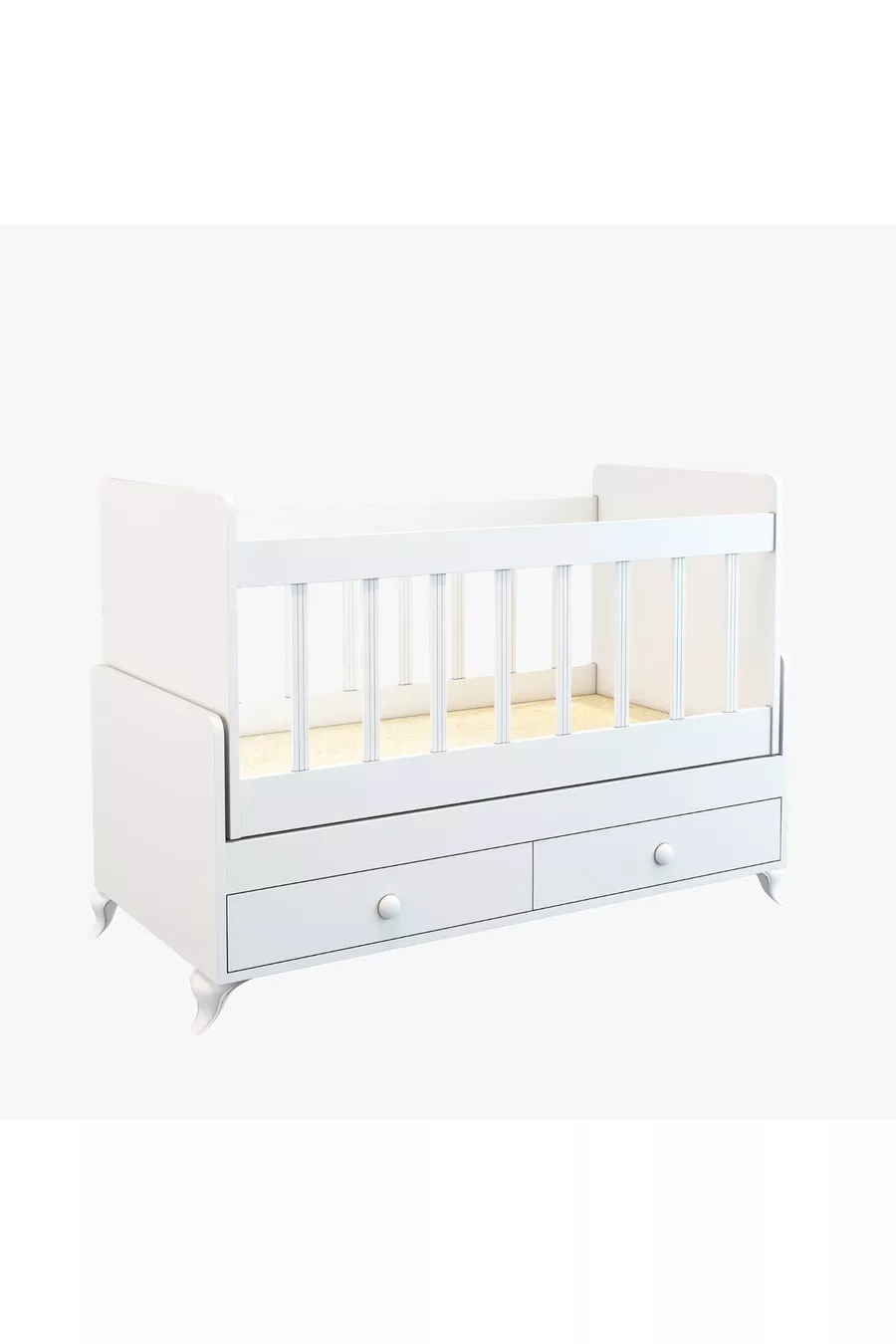Culla con cassetto * Altalena per neonato con letto regalo, fissa e oscillante