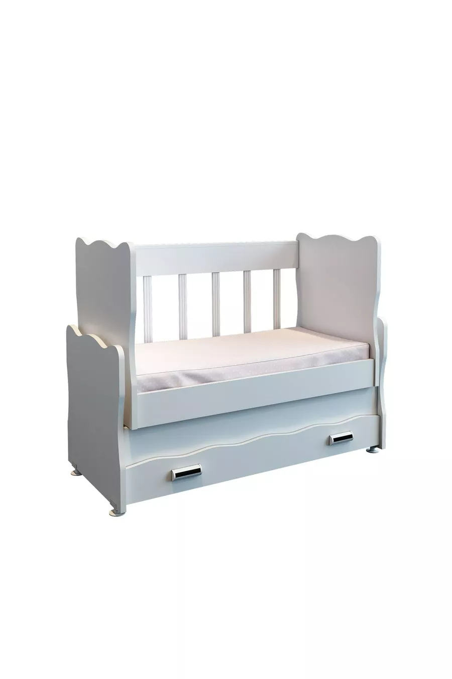 Culla a dondolo Safir per vicino al letto senza cassetti