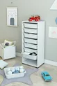 White 8-Basket Multipurpose Cabinet, Kitchen Cabinet, Children's Toy Cabinet, Toy Organizer
