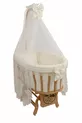 Ensemble de sommeil berceau panier crème avec dentelle française TOUT COMPRIS BERCEAU ET ENSEMBLE DE SOMMEIL