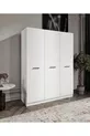 % MDF 3-Door Cabinet with Base and 9 Compartments - Fully MDF Cabinet