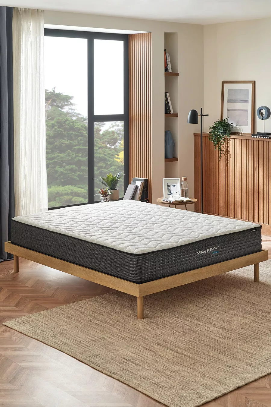 Matelas à ressorts avec poche et rouleau rafraîchissant pour soutien spinal