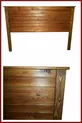 Lit en bois massif naturel Natura avec sommier et tête de lit