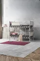 Elegant Kids' Room Bunk Bed and Bed with Wooden Headboard and Metal Frame