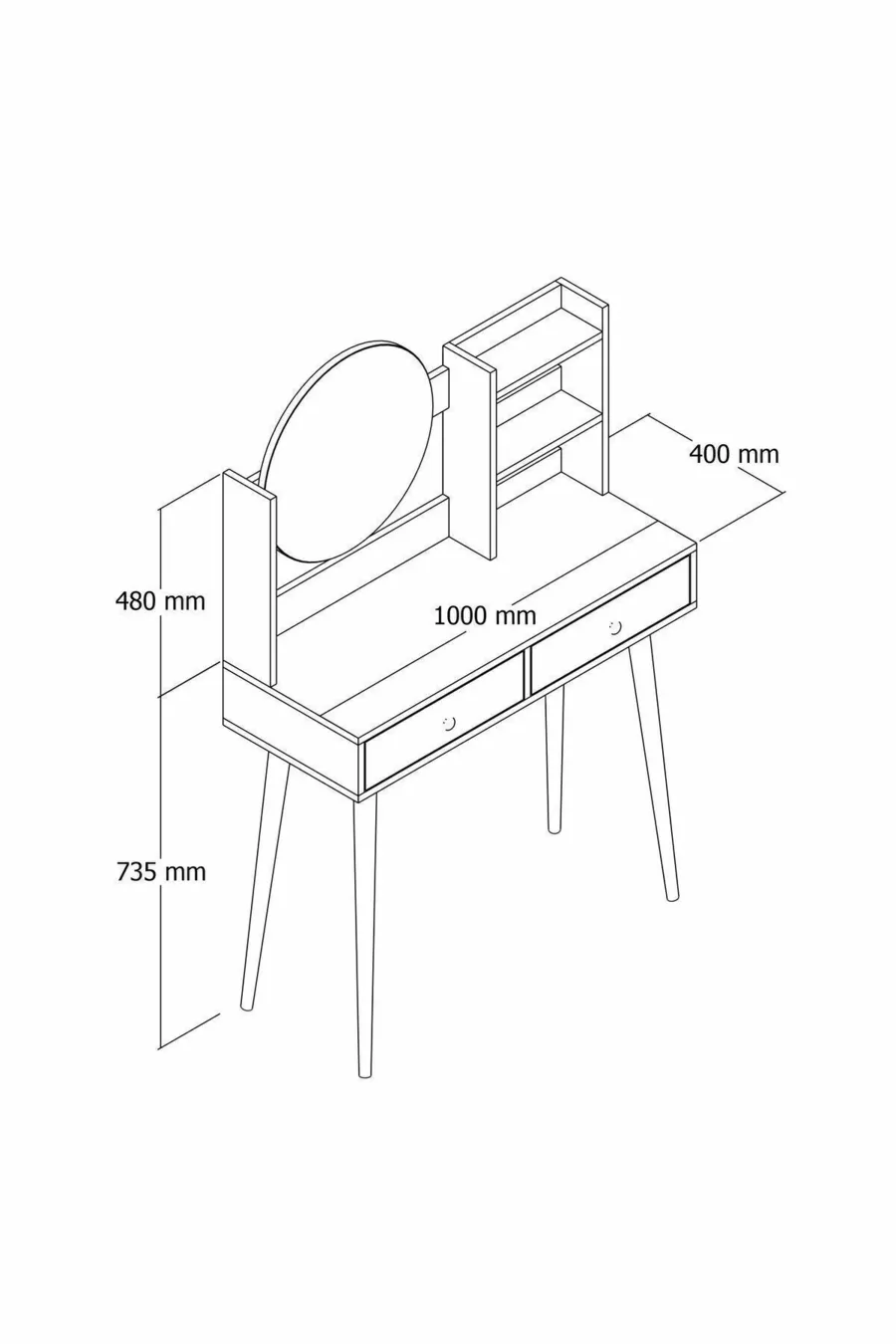 TABLE DE MAQUILLAGE LÉGENDAIRE