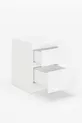Table de chevet Derinkuyu à 2 tiroirs pour chambre à coucher, chambre de bébé, chambre d'adolescent, blanc