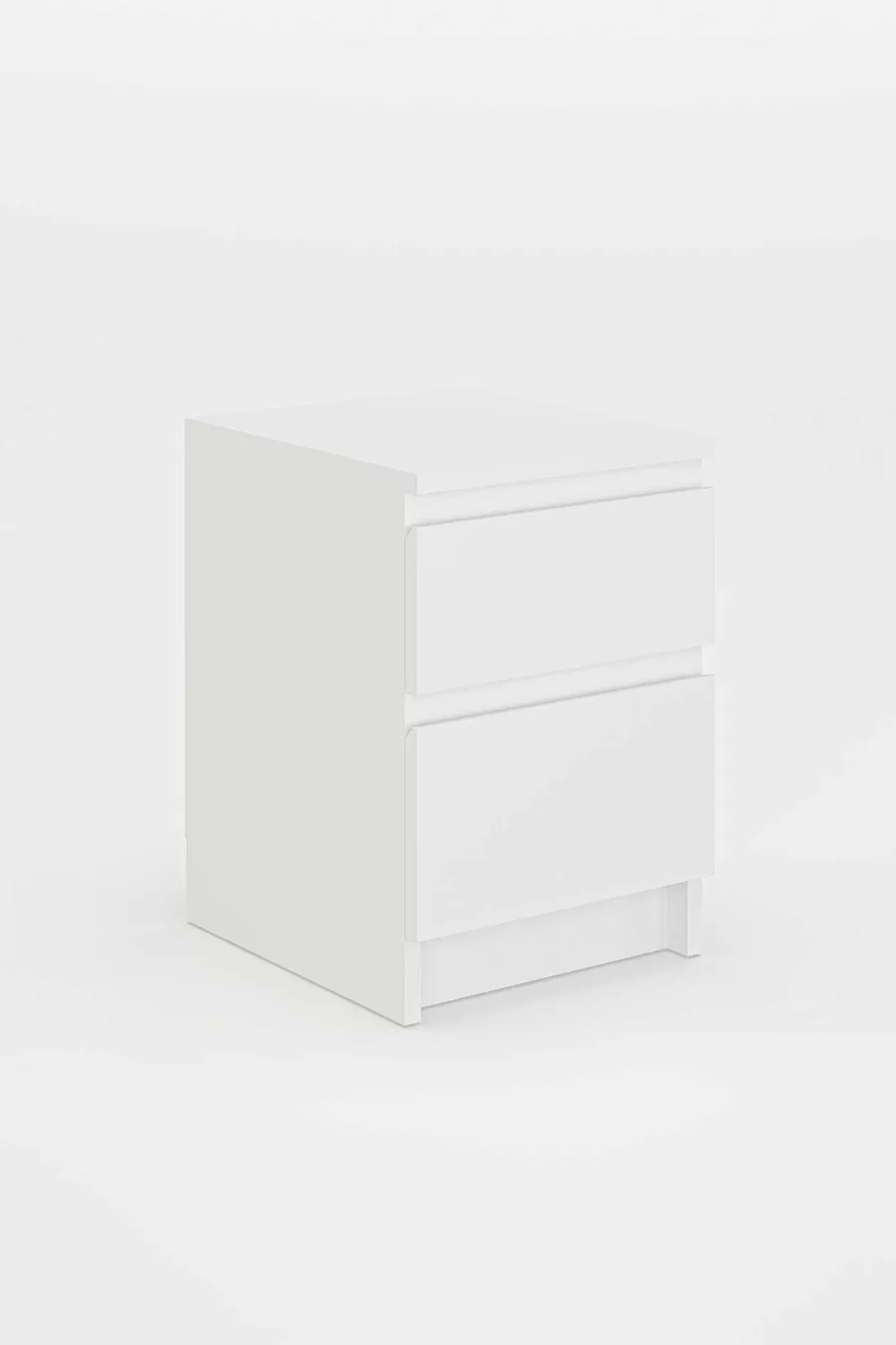 Table de chevet Derinkuyu à 2 tiroirs pour chambre à coucher, chambre de bébé, chambre d'adolescent, blanc