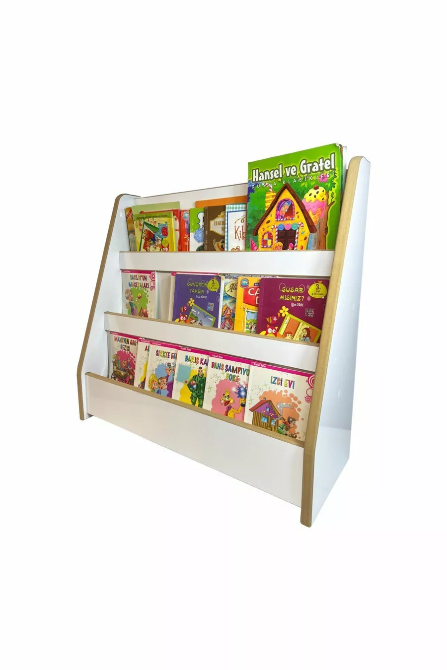 Melis Libreria a 3 Ripiani - Camera dei Giochi per Bambini e Neonati, Libreria Montessori Melis a 3 Ripiani