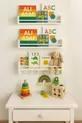 3’lü mdf’lam montessori raf , eğitici kitaplık beyaz