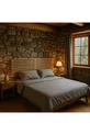Tête de lit en bois massif naturel cm avec 2 étagères cm x cm Massif naturel - 2 étagères