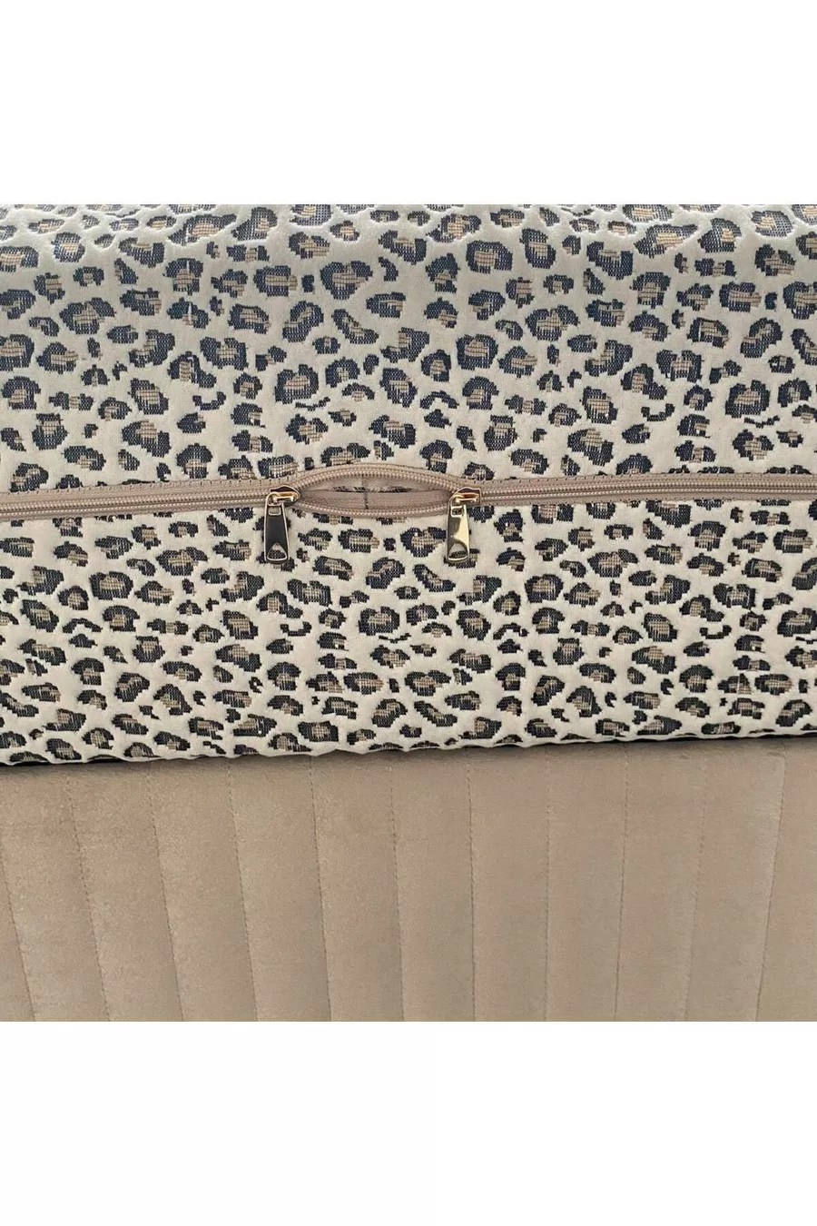 Housse de lit Flora avec fermeture éclair, protège-matelas & matelas, fermeture éclair sur 3 côtés